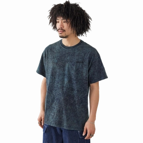 Men's Acid Wash Tee Breezy Comfort Dimensional Stability Weave