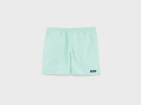 Double Layered Hem Men's Baggies Shorts - 5" (251 / M / GREEN)