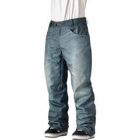 Men's Deconstructed Denim Pant Built-in shorts