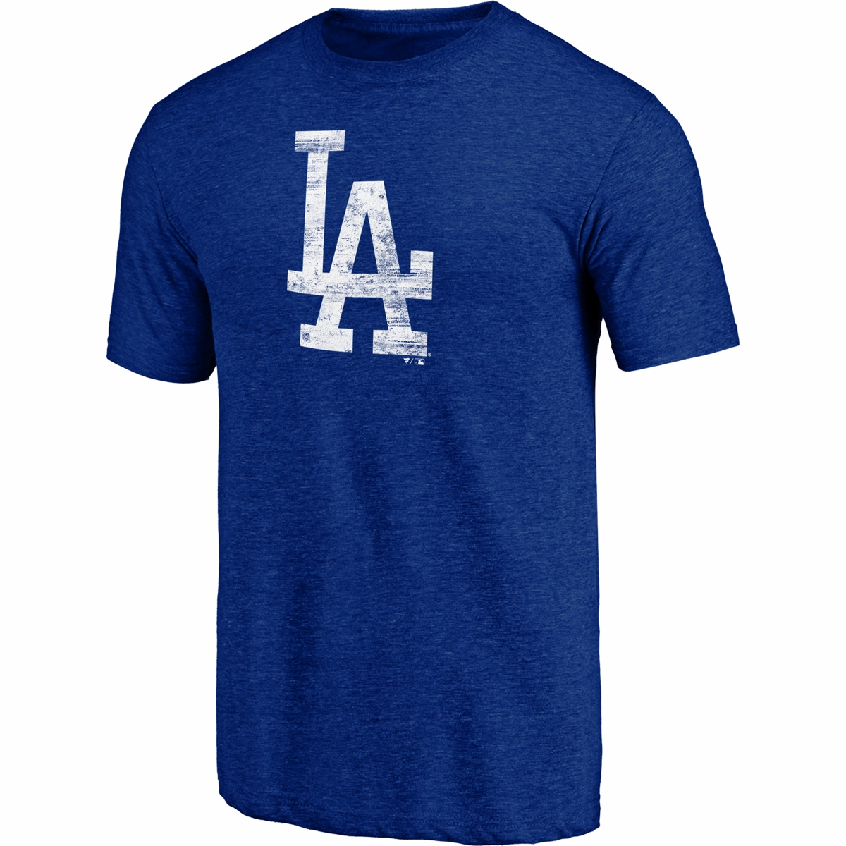 Comfy Pieces Printed Logo Men's Dodgers Triblend Logo Short Sleeve
