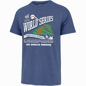 Men's Dodgers World Series Champs Franklin Tee Sports Outfit Stretch Fabric Technology