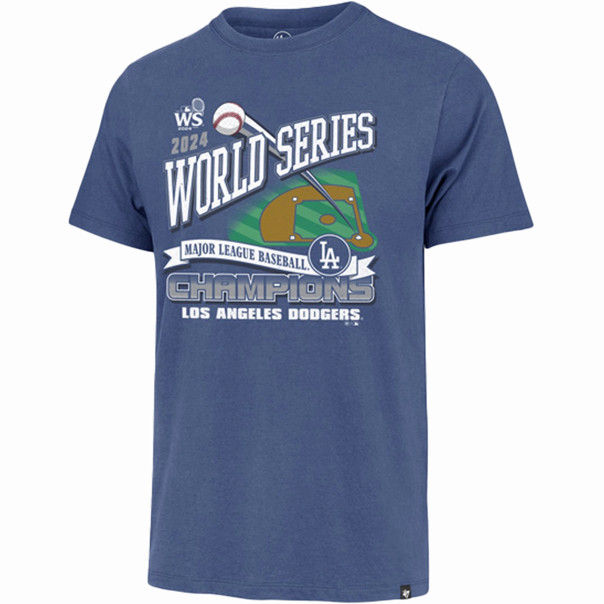 Men's Dodgers World Series Champs Franklin Tee Sports Outfit Stretch Fabric Technology