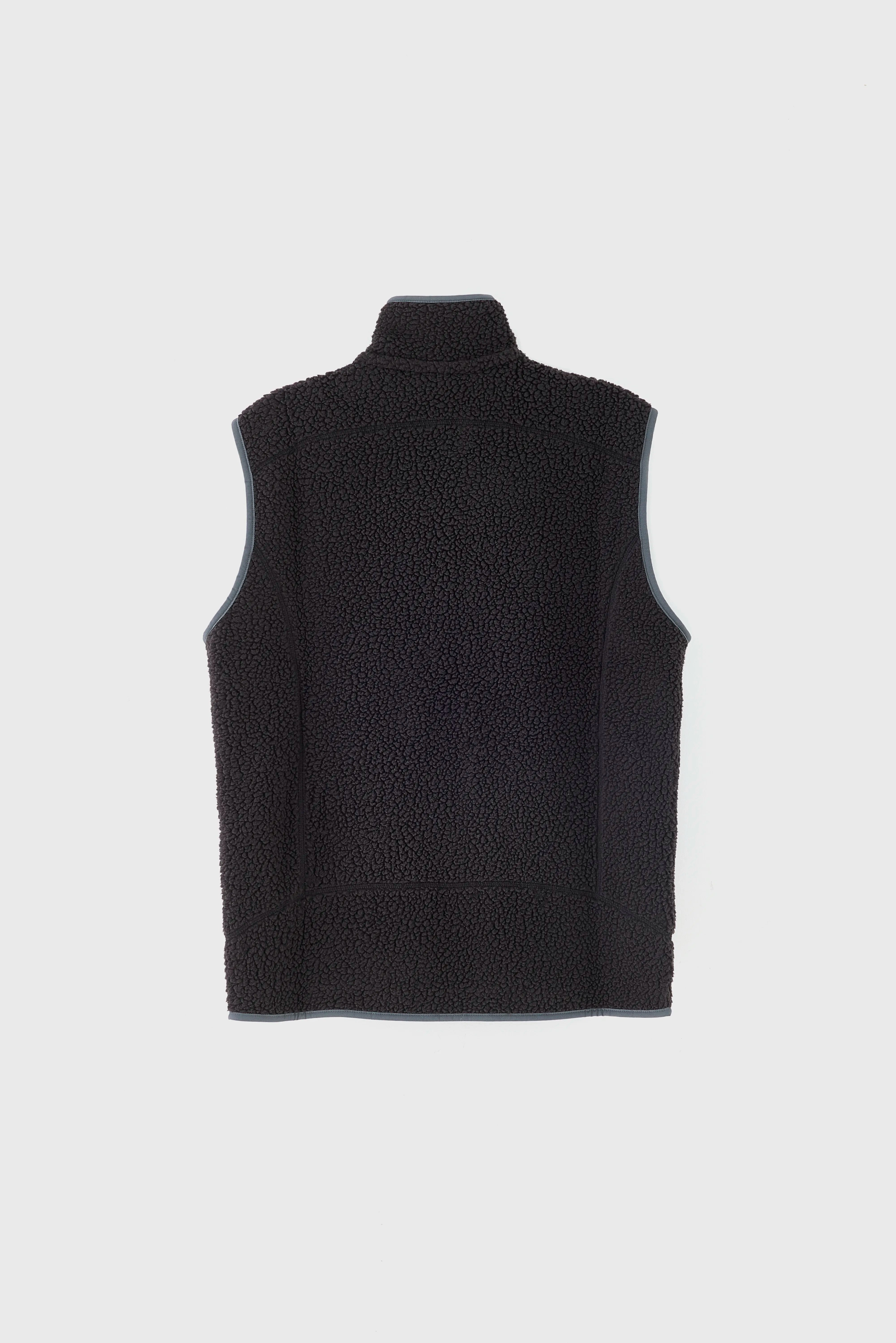 Modular Attachment Points Men's Retro Pile Fleece Vest  (252 / M / BLACK)