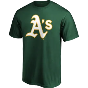 Men's A's Official Logo Short Sleeve easygoing look
