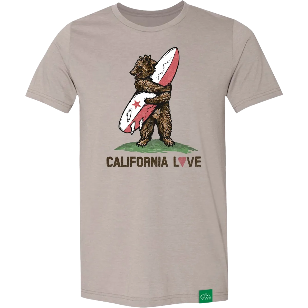 Non Fading Material Sporty Look Wear Men's Calfornia Love Tee
