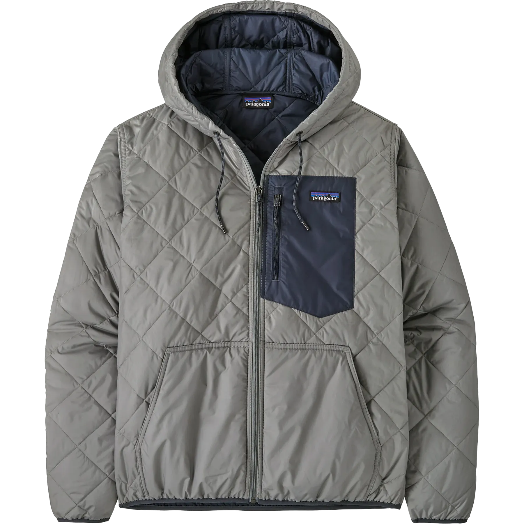 Hooded Option Seasonal Wear Men's Diamond Quilted Bomber Hoody