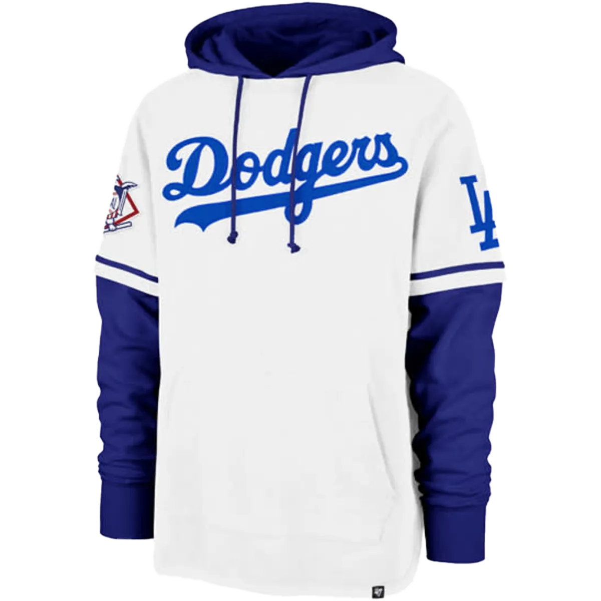 Men's Dodgers Cooperstown 47 Shortstop Pullover Hoodie skiing suitable absorbent