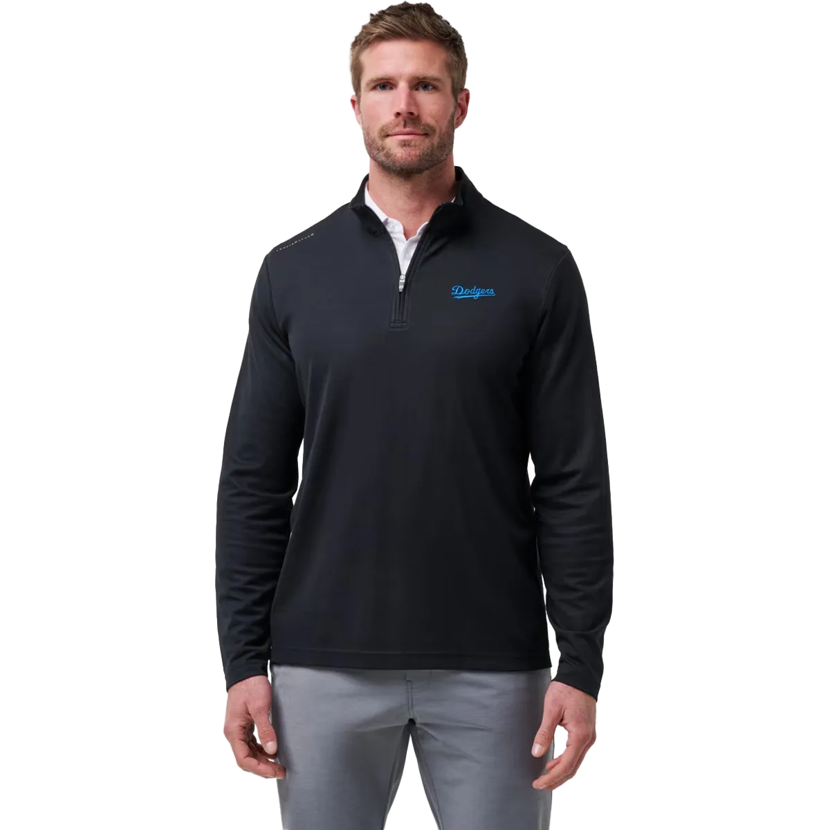 Men's Dodgers Time to Tailgate 1/4 Zip Cozy Texture