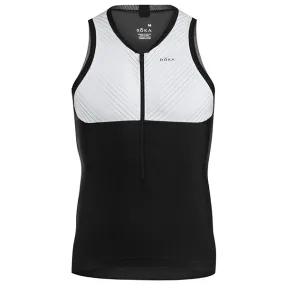RibbedNeckBanding Colorfast Material Men's Elite Aero II Sleeveless Tri Top