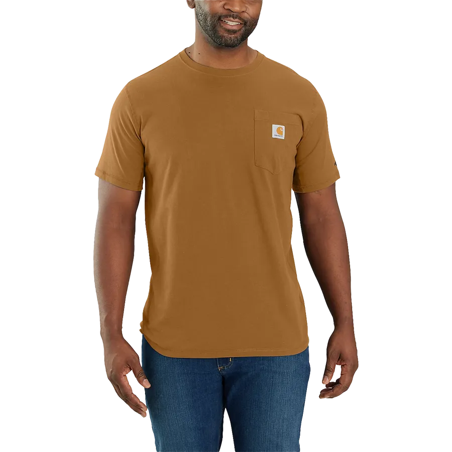 Comfortable Look Urban Fashion Look Men's Force Midweight Short Sleeve Pocket T-Shirt