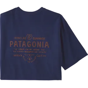 Men's Forge Mark Responsibili-Tee No Slip Shoulder Design Stylish and Easygoing