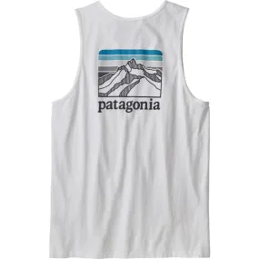 Basic Wear Men's Line Logo Ridge Organic Tank