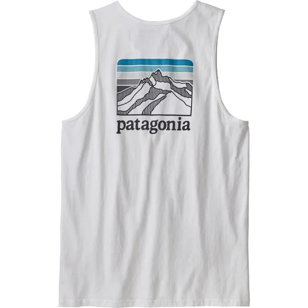 Basic Wear Men's Line Logo Ridge Organic Tank