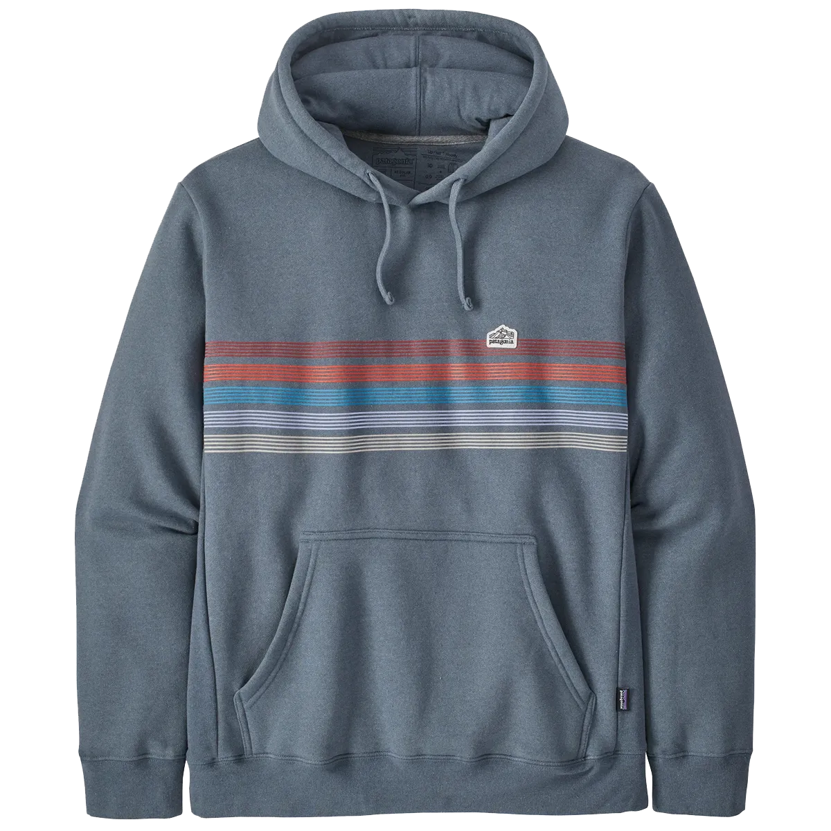 Neutral palette Men's Line Logo Ridge Stripe Uprisal Hoody