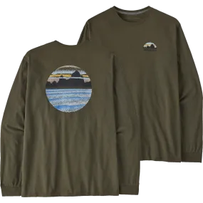 Men's Long Sleeve Skyline Stencil Responsibili-T Circular Knit Design