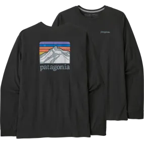 Daily Style Trend Seasonal Trend Men's Long-Sleeved Line Logo Ridge Responsibili-Tee