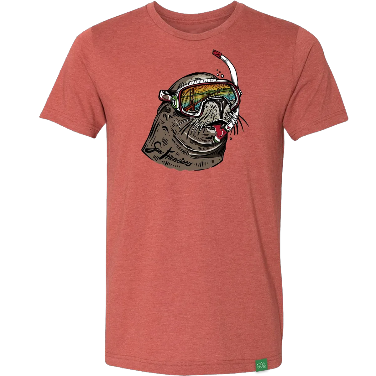 High Density Knit Slim Style Men's Miami Vice SF Sea Lion Tee