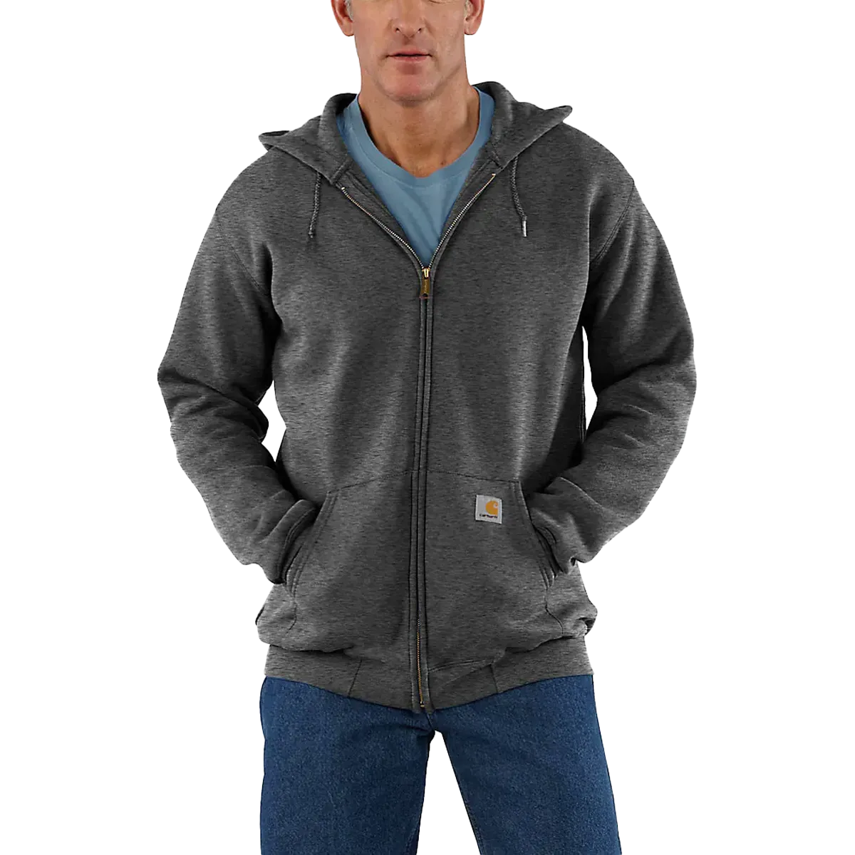 Men's Midweight Full Zip Hoodie right for travel