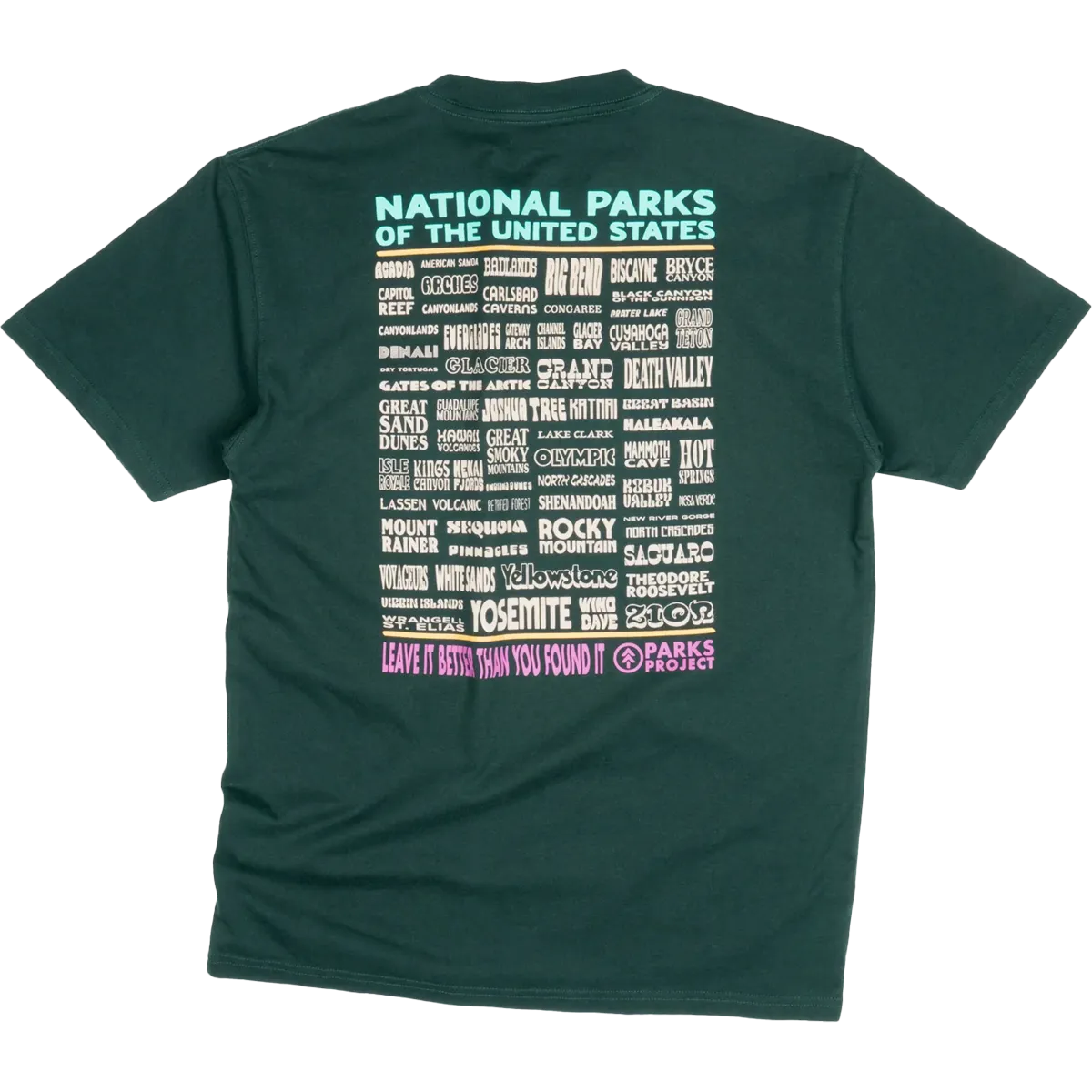yoga clothing Sport Performance Men's National Parks Lineup Pocket Tee
