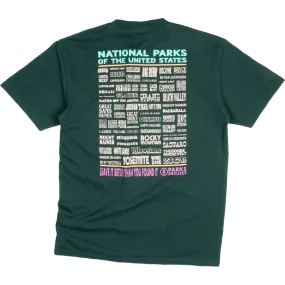 Popular Casual Style Wear Men's National Parks Lineup Pocket Tee