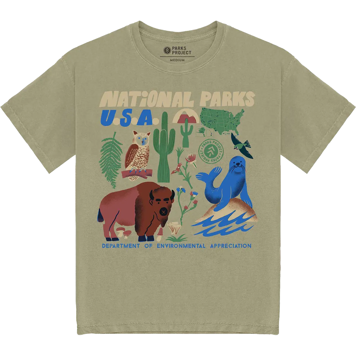 Soft Finish Active Essentials Men's National Parks of the USA Tee