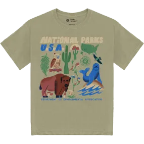 Men's National Parks of the USA Tee Modern Comfort Style