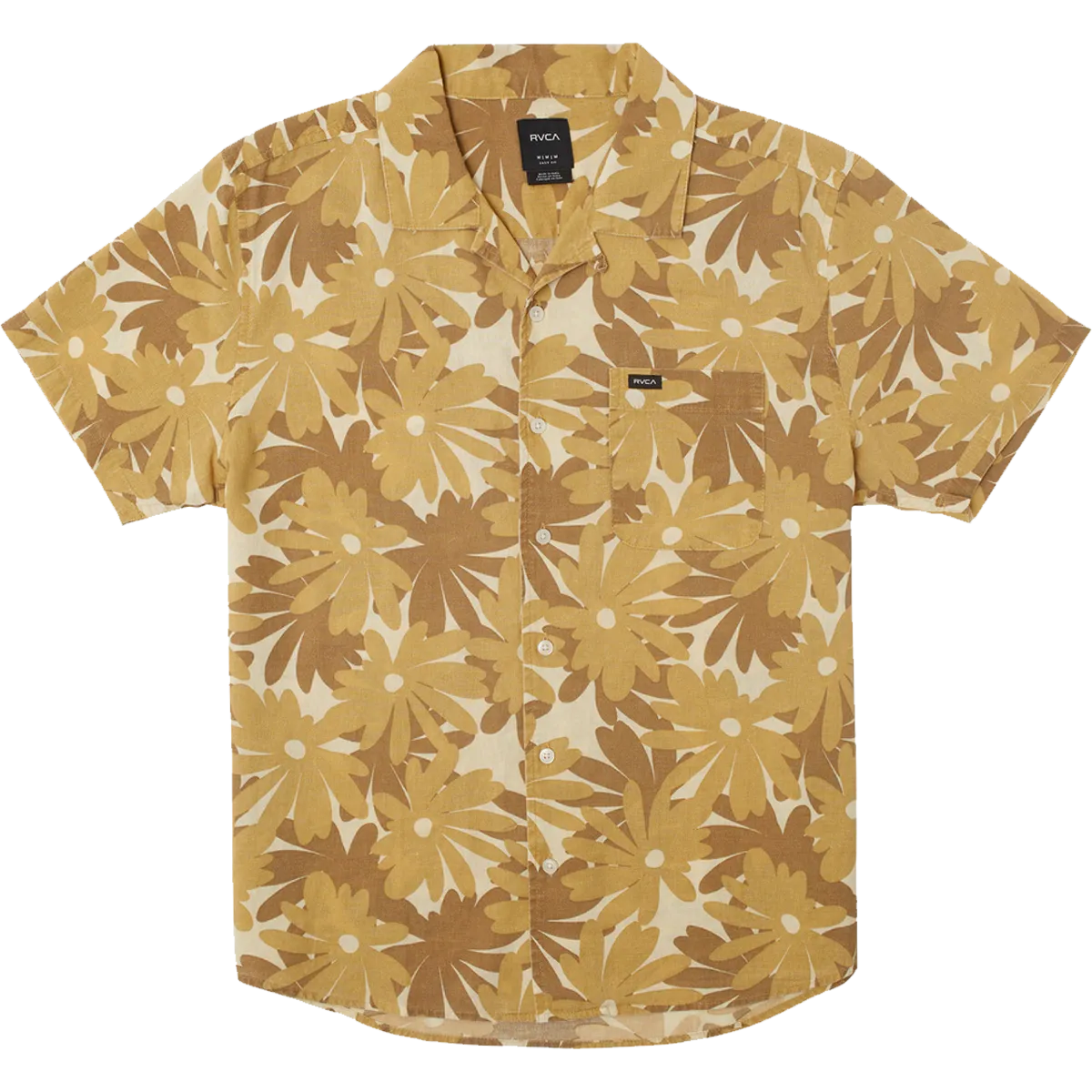 FadeResistant Modern Comfort Style Men's Pop Floral Short Sleeve Shirt