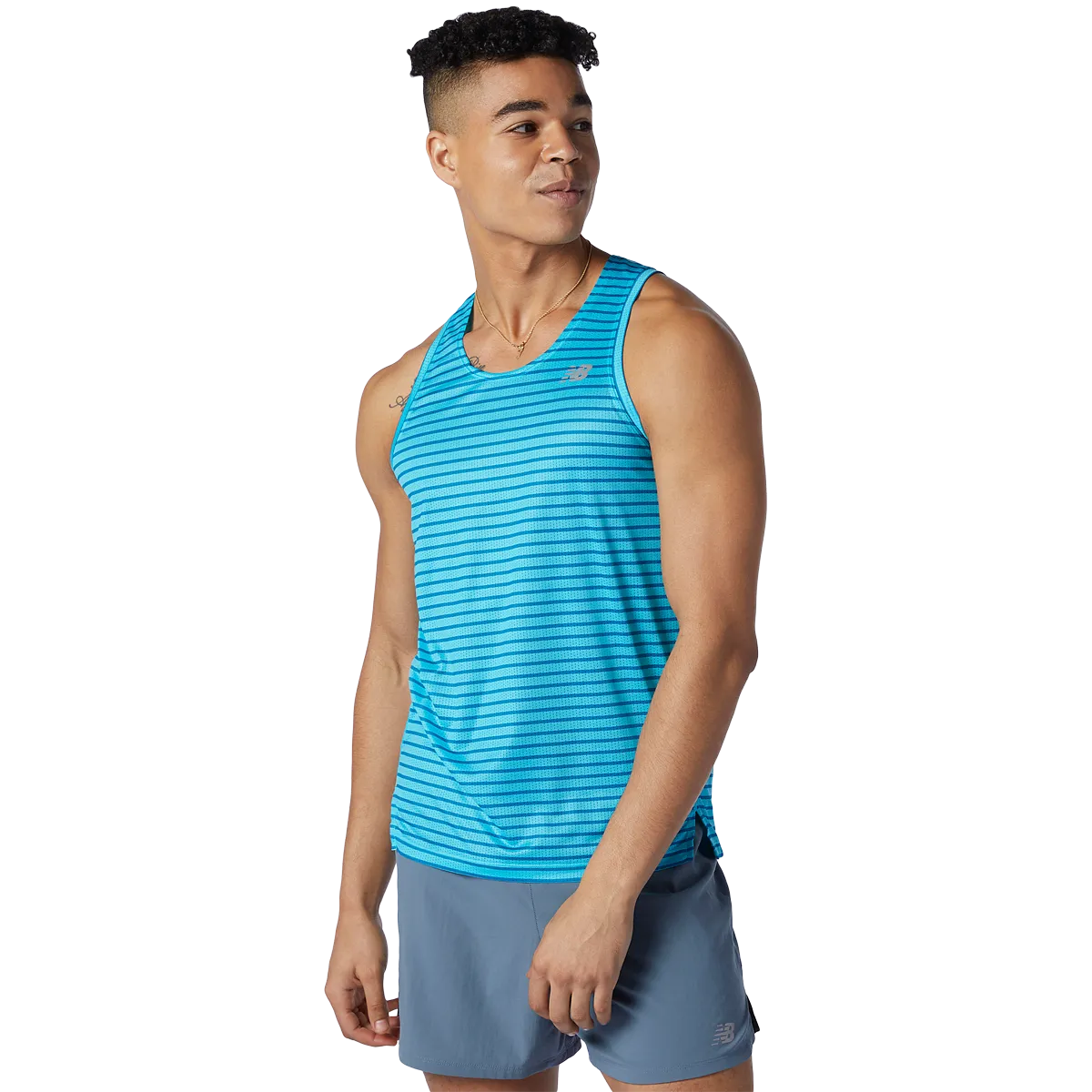 All-day Comfort Easy Style Men's Printed Impact Run Singlet