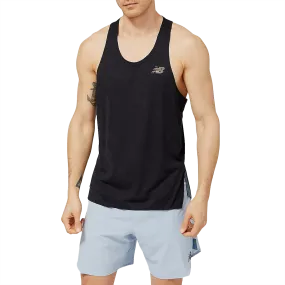 Fuzz Free Surface Drop Shoulder Design Men's Q Speed Jacquard Singlet