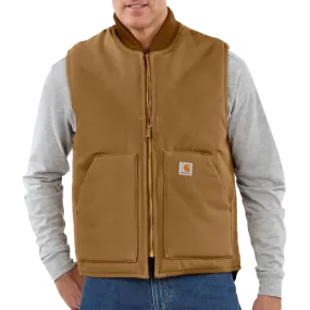 Chilly Commute Smooth Finish Men's Relaxed Fit Firm Duck Insulated Rib Collar Vest