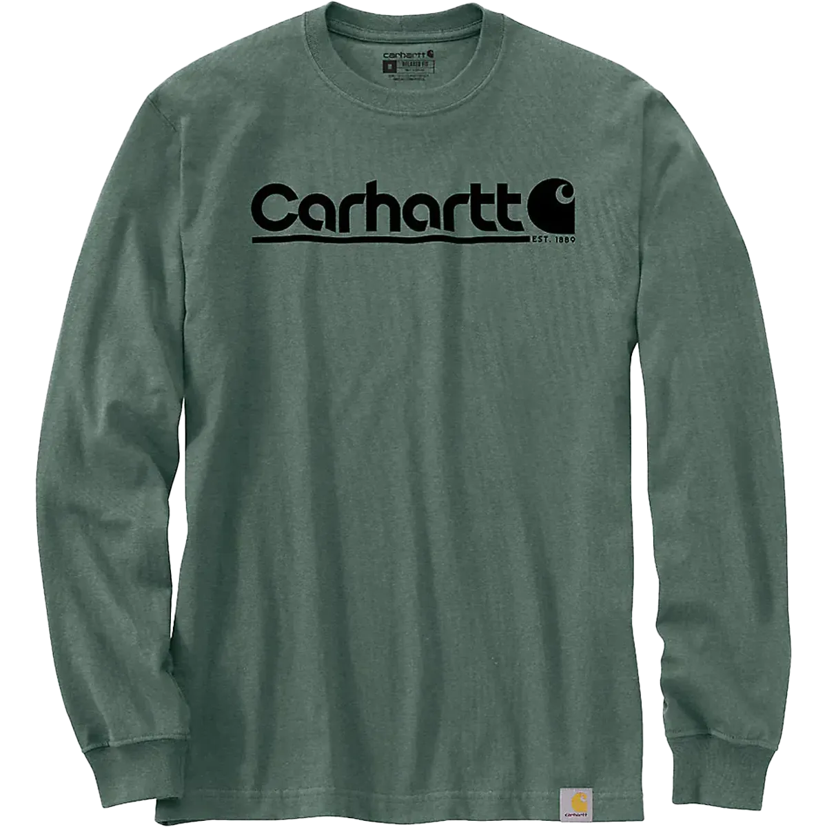 Men's Relaxed Fit Heavyweight Long-Sleeve Logo Graphic T-Shirt Weekend Smart Look