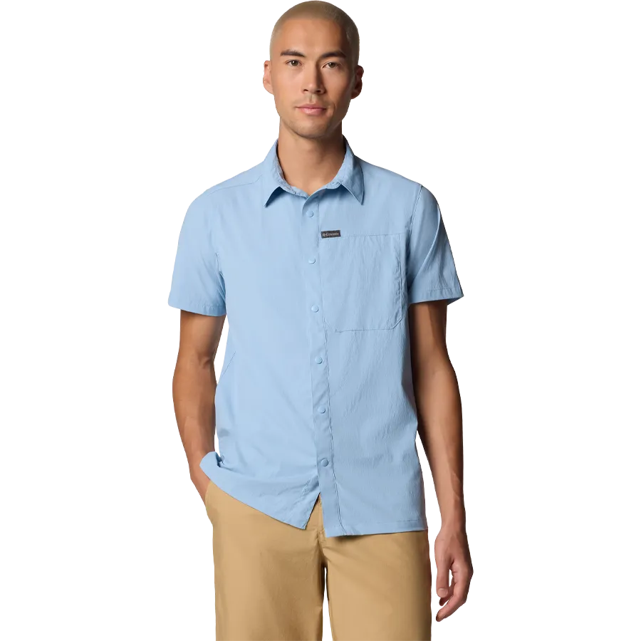 Men's Sage Peak Woven Short Sleeve Shirt Reinforced Shoulder Stitching Long Sleeve