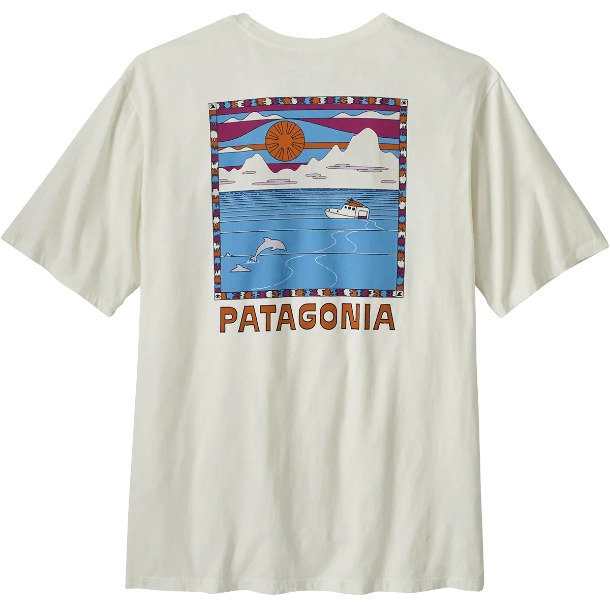 Raw Edge Hem Anti Pilling Finish Men's Summits Swell Organic Tee