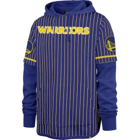 material trend Polka Dot Men's Warriors Pinstripe Double Header Shortstop Pullover