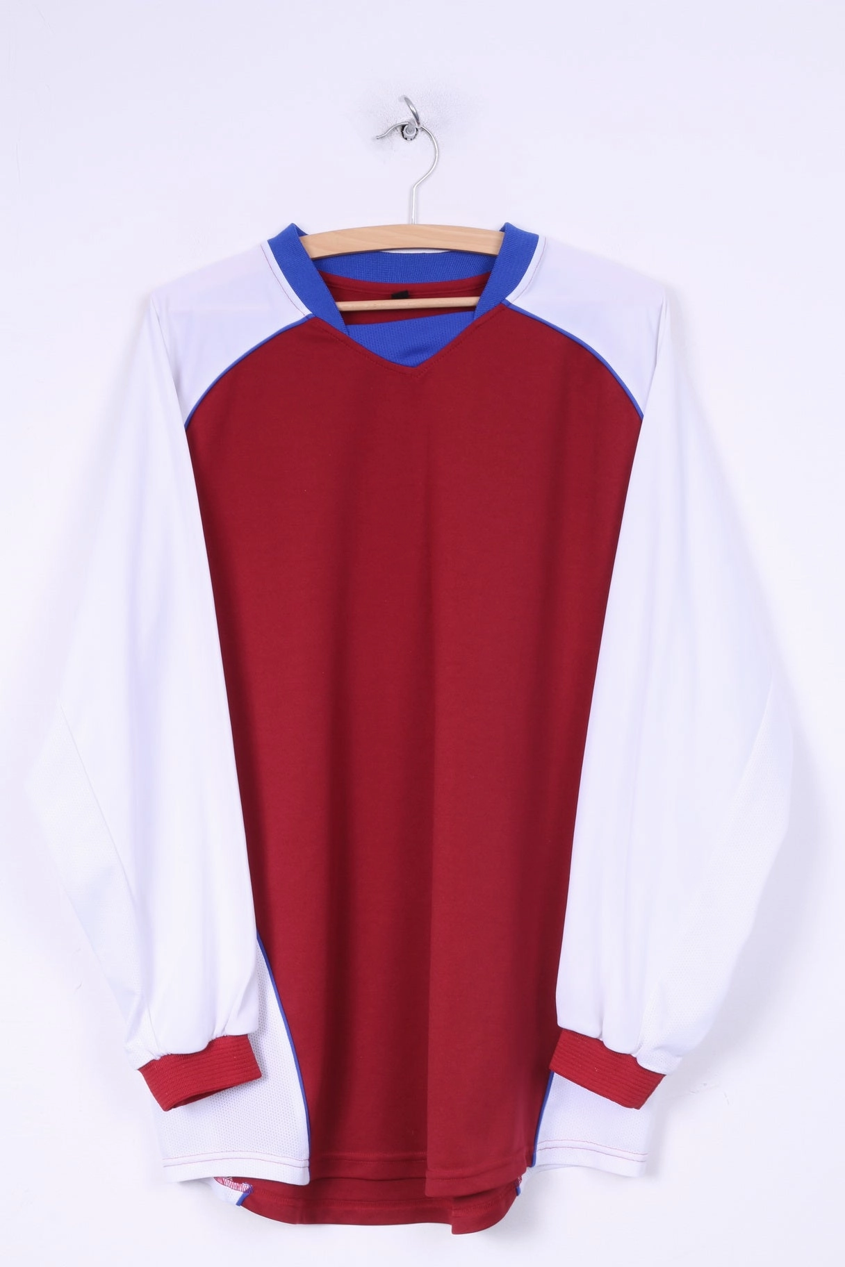 Mens XL Shirt Long Sleeve Sportswear Jersey Maroon Raglan Sleeve Versatile Wearable Stretchable Fabric