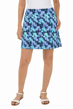 Midnight Palms Cooling UPF50  Double Pocket Skort Mood Wear