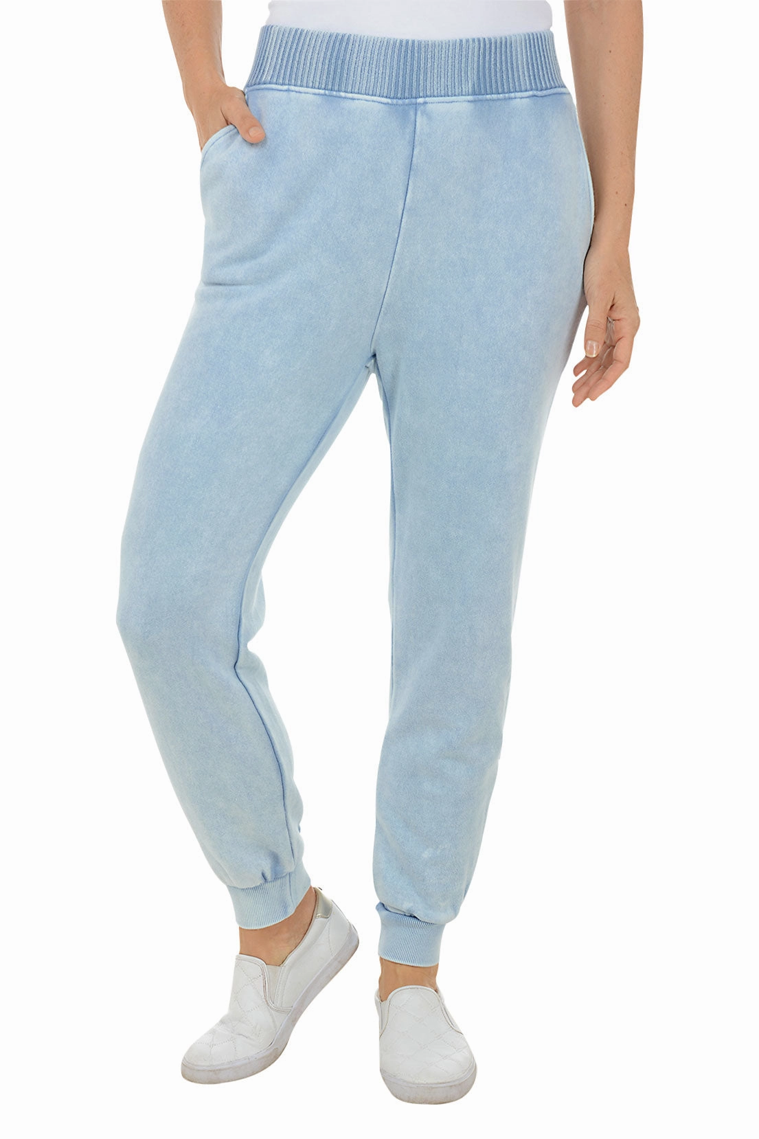 Relaxed Cut Mineral Wash French Terry Jogger