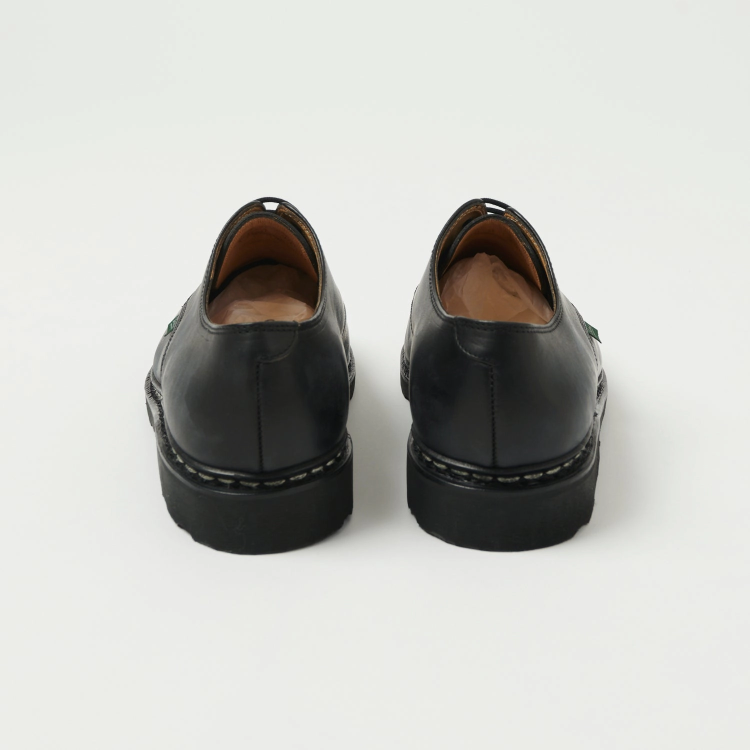 Paraboot Arles Griff Shoe - Lisse Noir Ocean Mood Sea Path