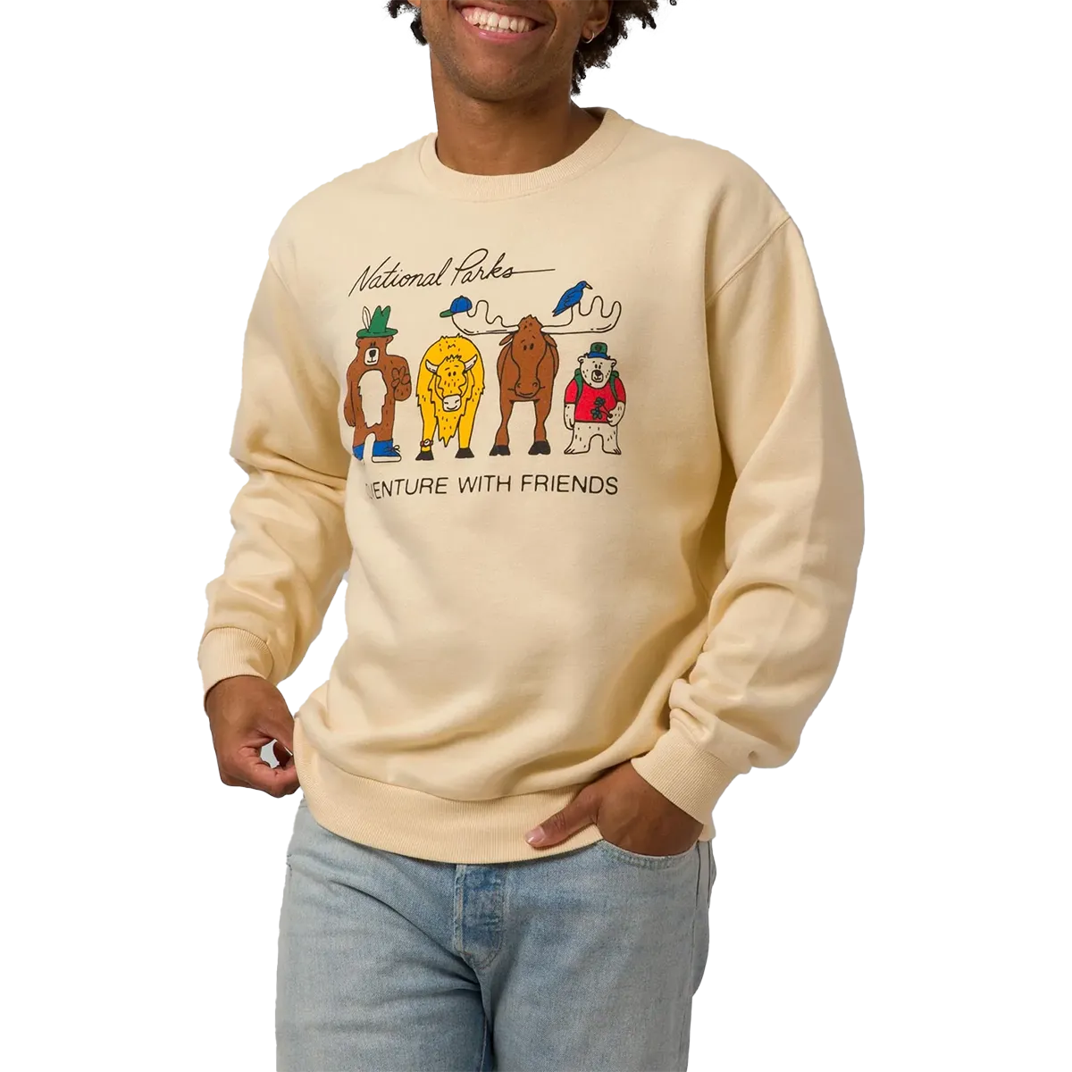 industry standard Outdoor Chic Adventure With Friends Crewneck