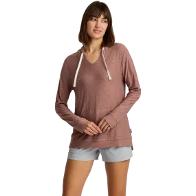 Women's Bamboo Slub Hoodie bead accents Soft Touch