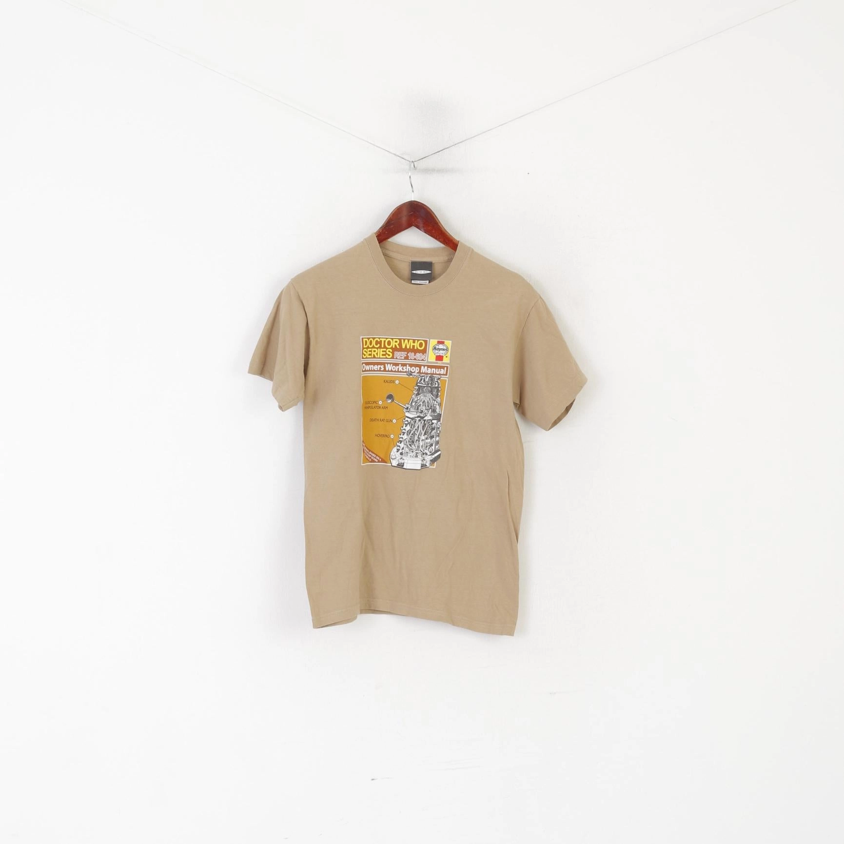 Non-toxic Fruit Of The Loom Men S Shirt Brown Cotton Doctor Who Series Movie Top