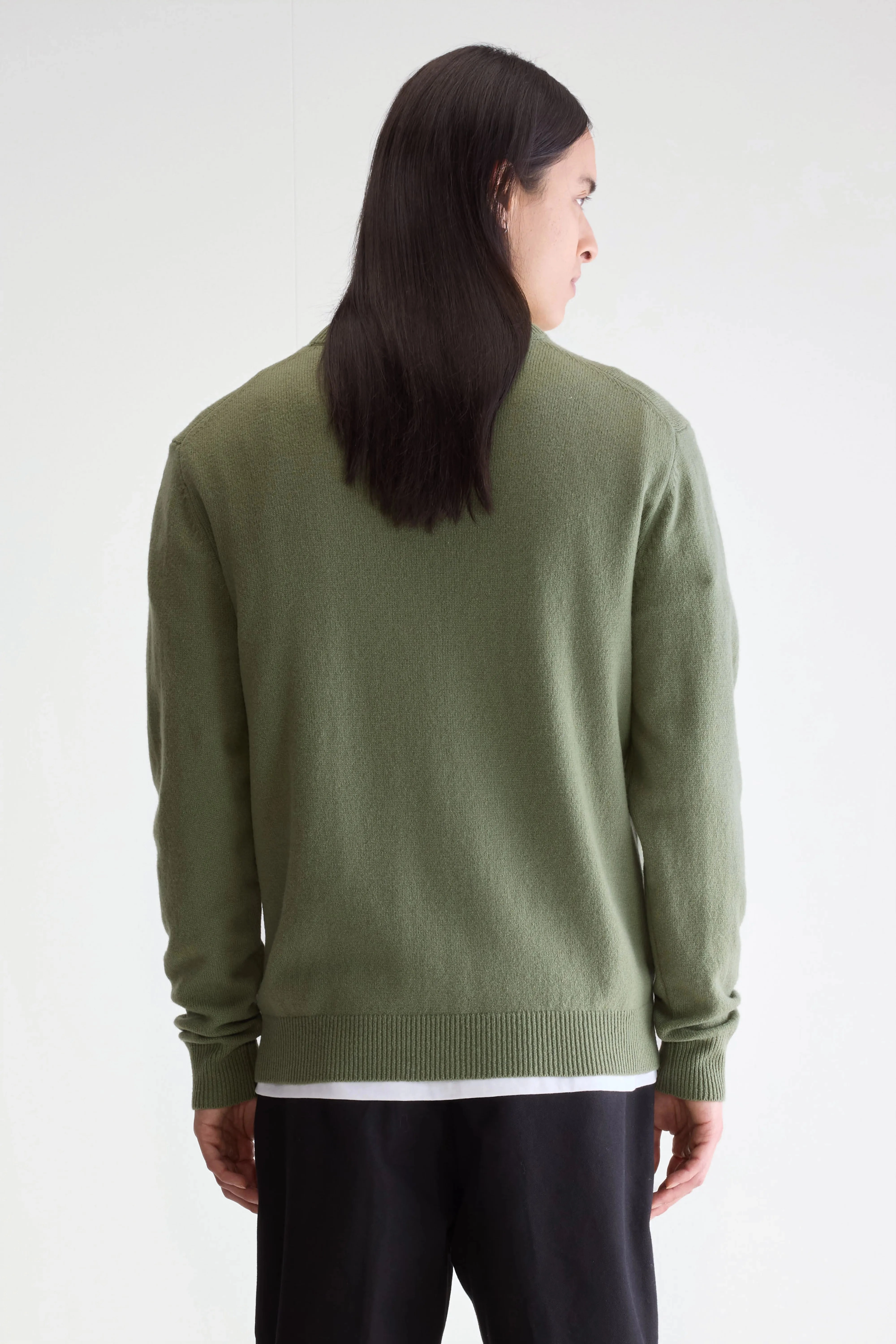 Donoon crewneck sweater (252 / M / EUCALYPTUS) Clean Style Effortless Comfort