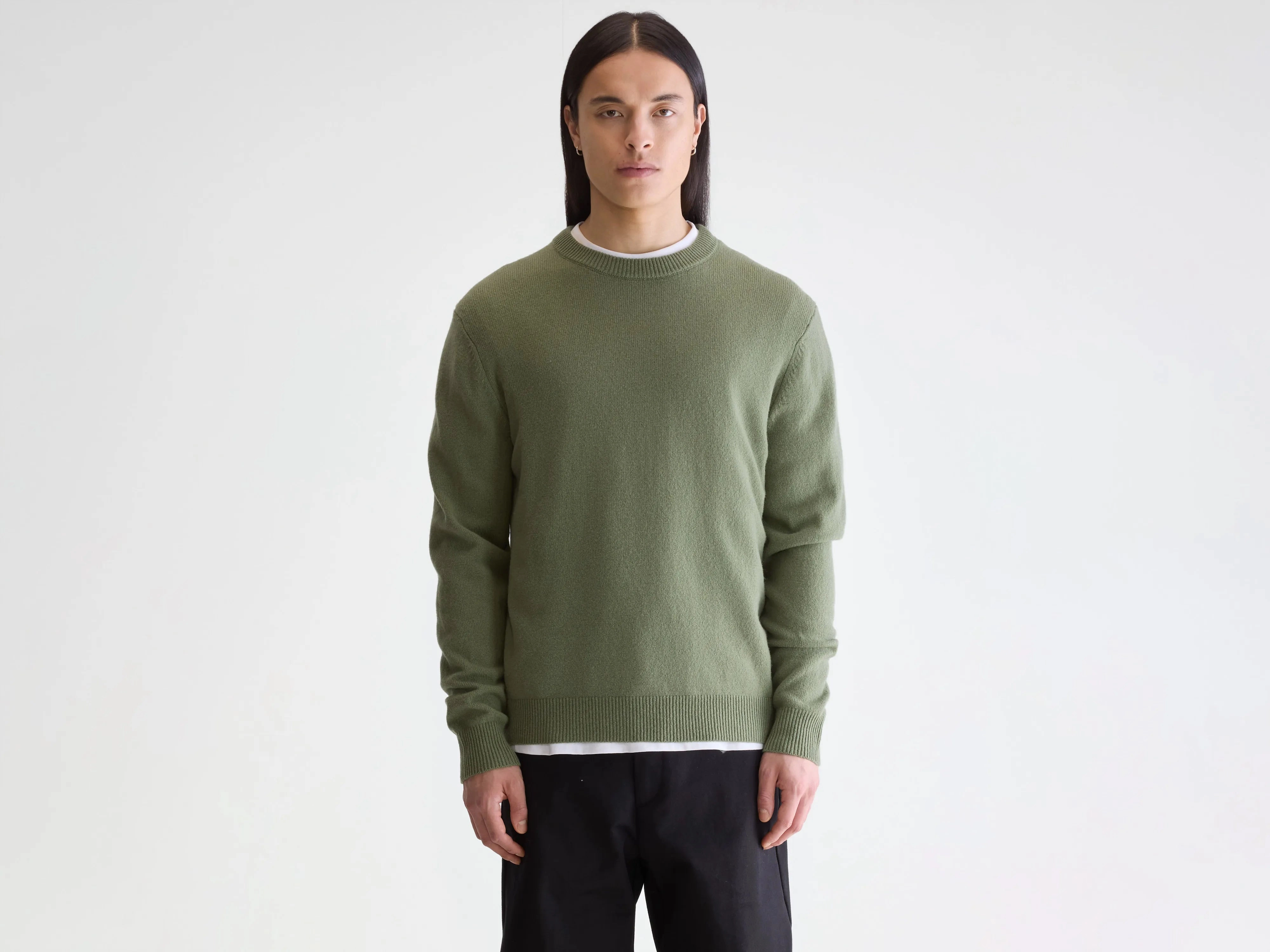 Thermoregulating Fabric Day Wear Donoon crewneck sweater (252 / M / EUCALYPTUS)