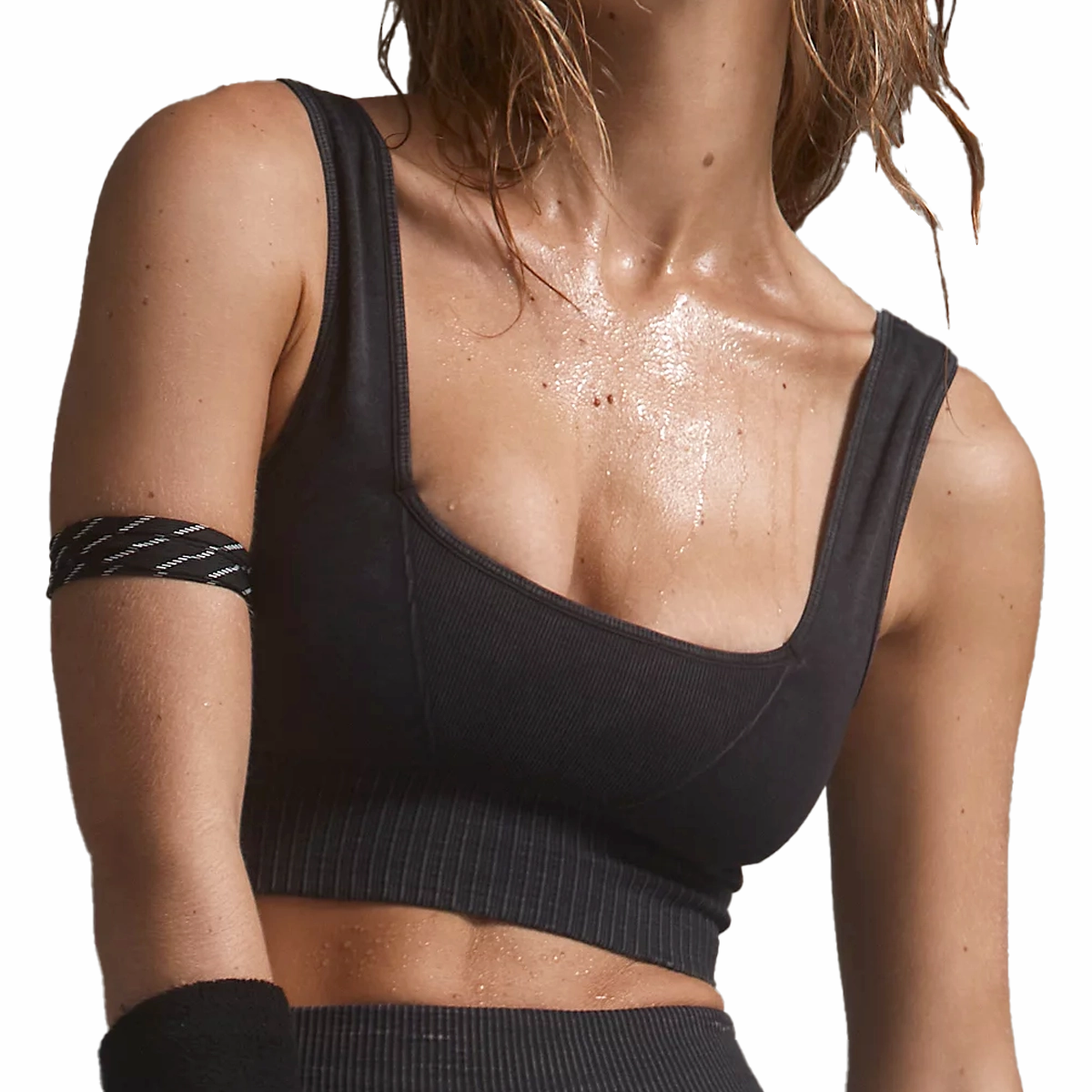 Women's Good Karma Square-Neck Bra Compact Denim