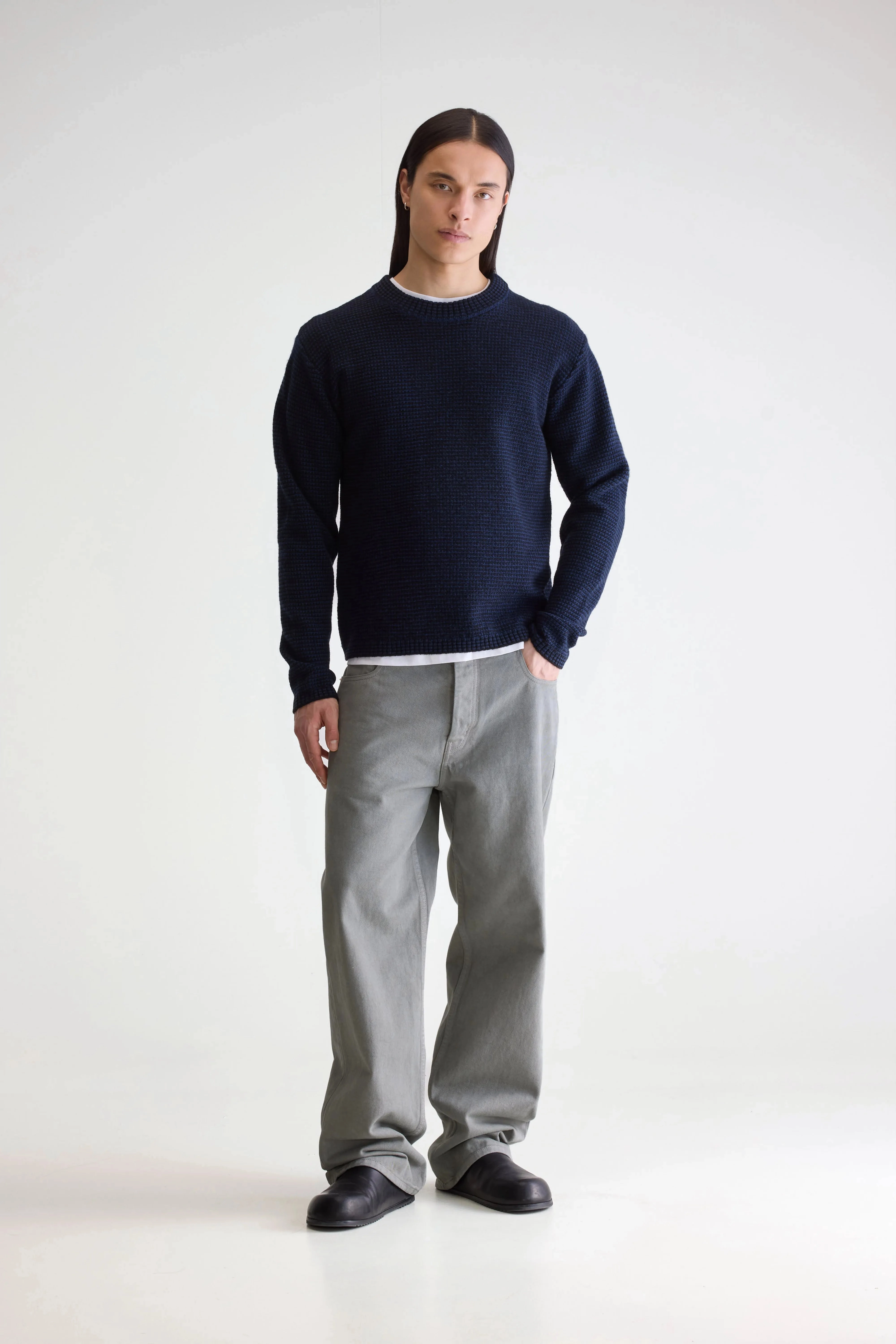 Allor crewneck sweater (252 / M / COMBO A) Non Restrictive Cuff