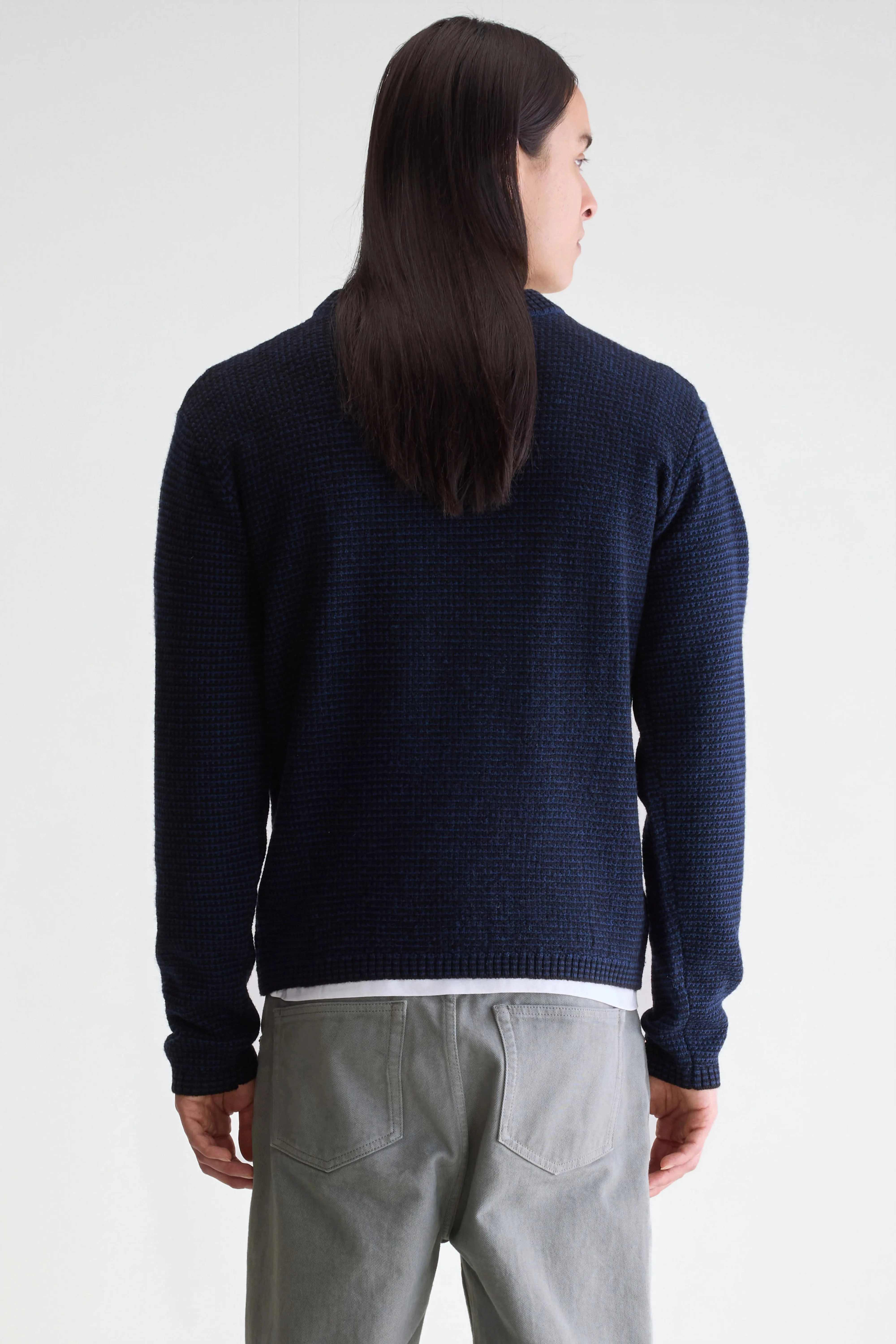 Allor crewneck sweater (252 / M / COMBO A) Lightweight Jersey Material NonRestrictive Cuff Design