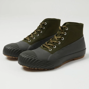 Compression Knit Upper Moonstar 'Alweather' Rubber Covered Hi-Top Sneaker - Khaki