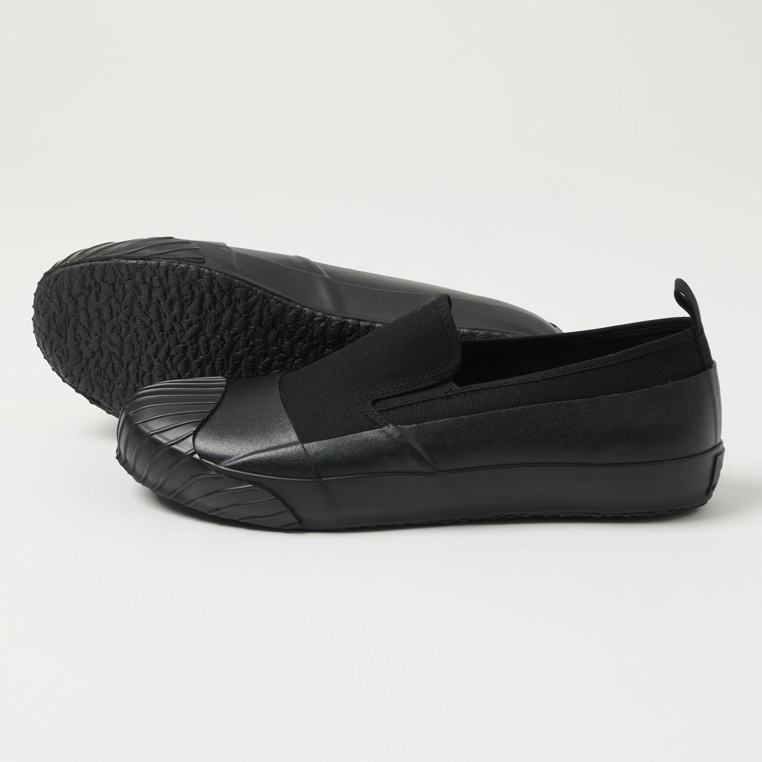 Moonstar 'Alweather' Slip-On Duck Shoe - Black Breathable Quarter Panels Rubber Traction Pods