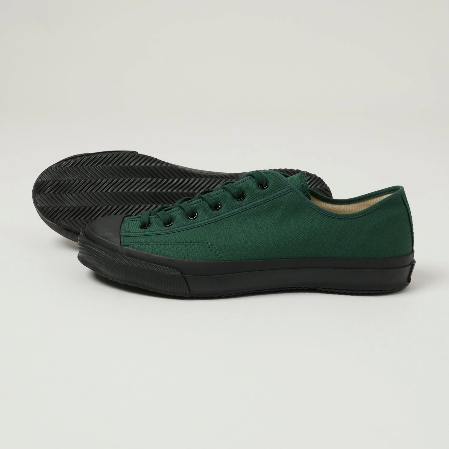 Moonstar 'Gym Classic' Rubber Sole Canvas Sneaker - Dark Green Comfort Advantage