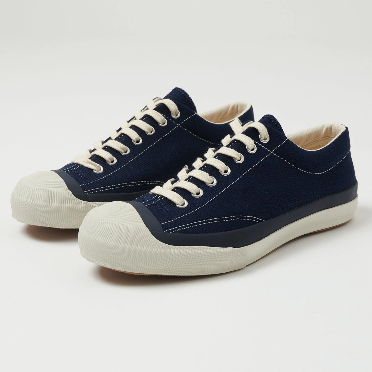 Multi Density Midsole Moonstar 'Gym Court' Rubber Sole Canvas Sneaker - Navy